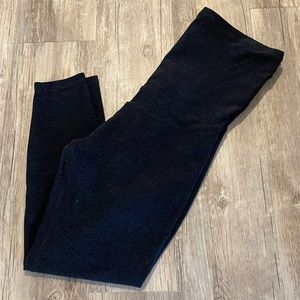 Beyond yoga maternity leggings size large- black/ charcoal grey color.
